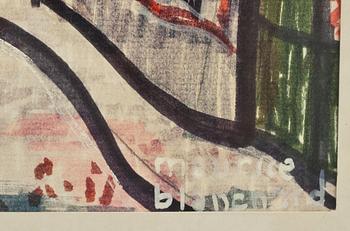 MAURICE BLANCHARD, blandteknik, signerad.
