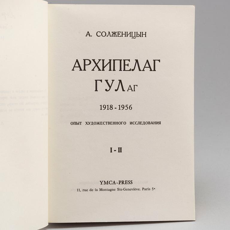 An oustanding association copy / Nobel Prize 1970.