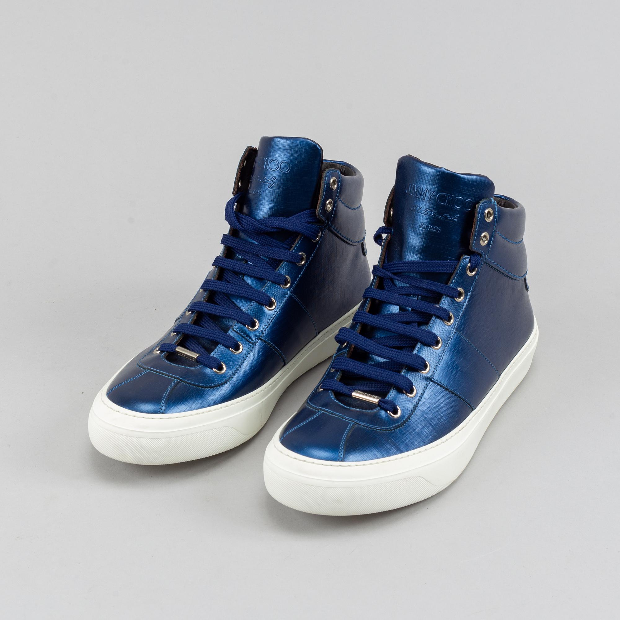 Jimmy choo blue sneakers hotsell