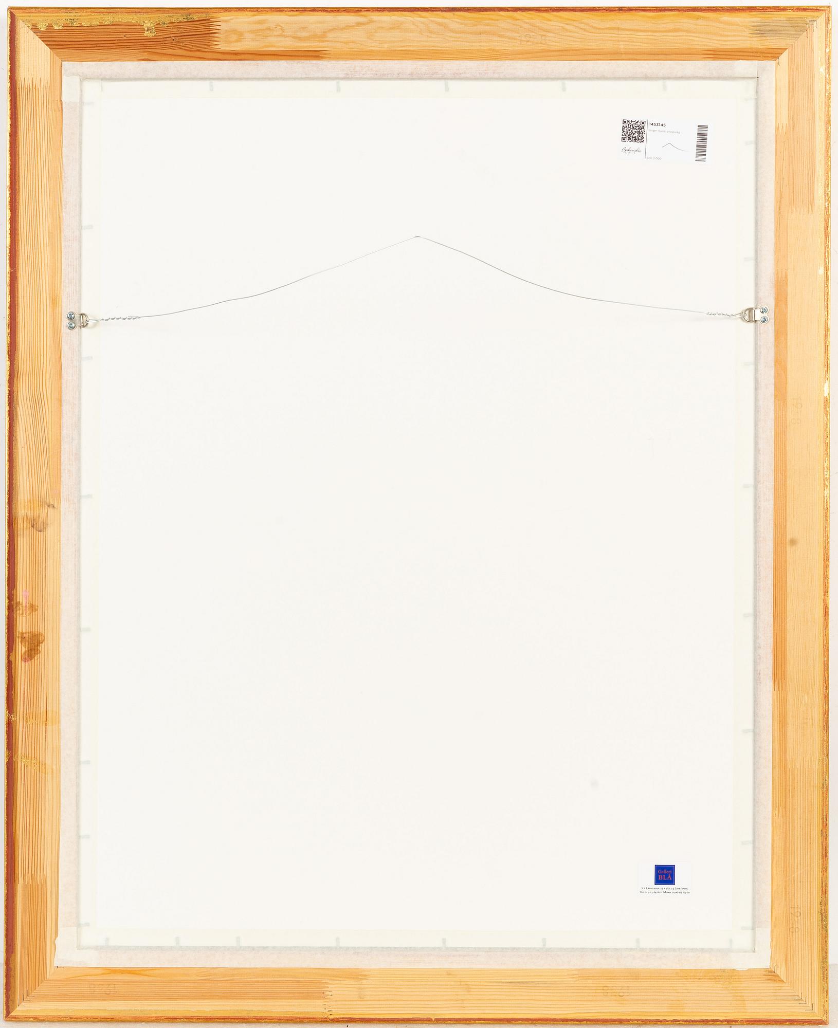 Birger Hjelm, olja på papp-pannå, signerad.