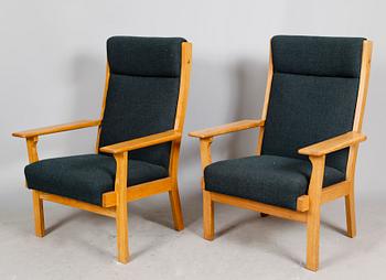 FÅTÖLJER, 1 par, Hans J Wegner, GETAMA, Gedsted. 1900-tal.