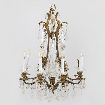 A chandelier, late 19th century.