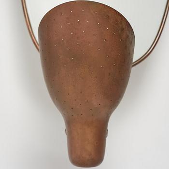 Carl-Axel Acking, a pair of wall lamps model number "5017", Bröderna Malmströms Metallvarufabrik, Malmö, 1940s.