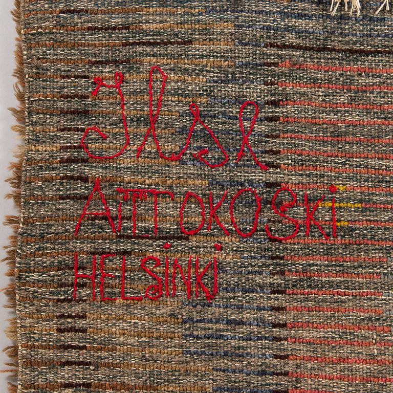 Ester Ax, a Finnish long pile rug, model for Neovius. Circa 177x125 cm.