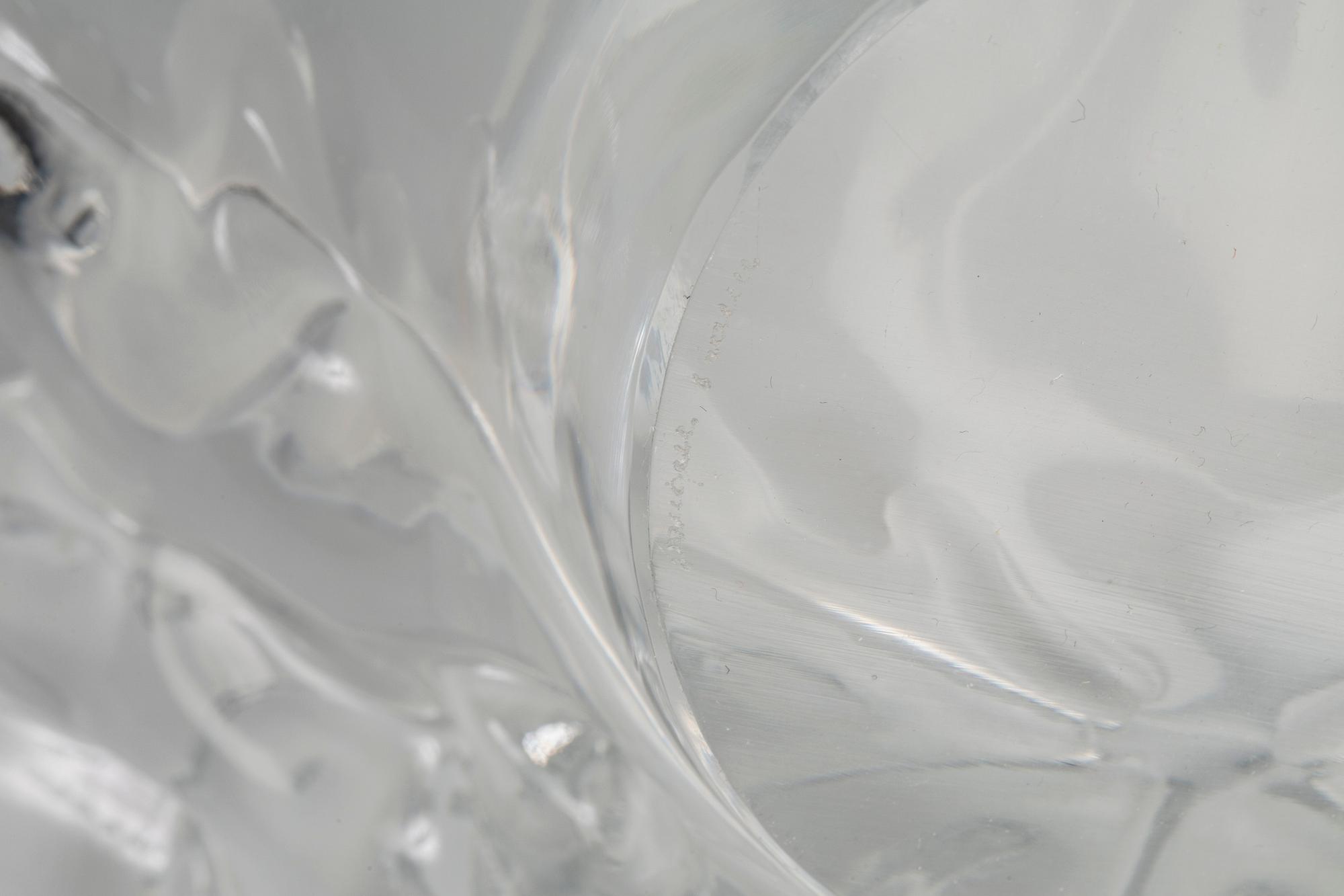 SKÅLFAT, "Champs Elysées", signerad Lalique France.