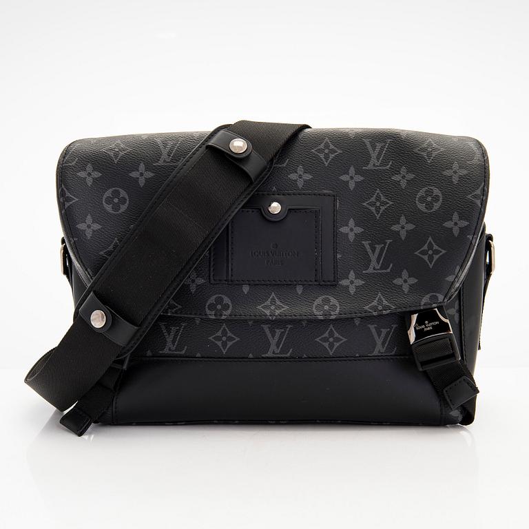 Louis Vuitton, a Monogram Eclipse 'Messenger Voyager PM' bag.