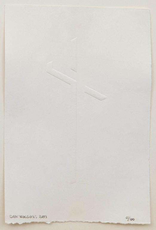 Dan Wolgers, relief print.