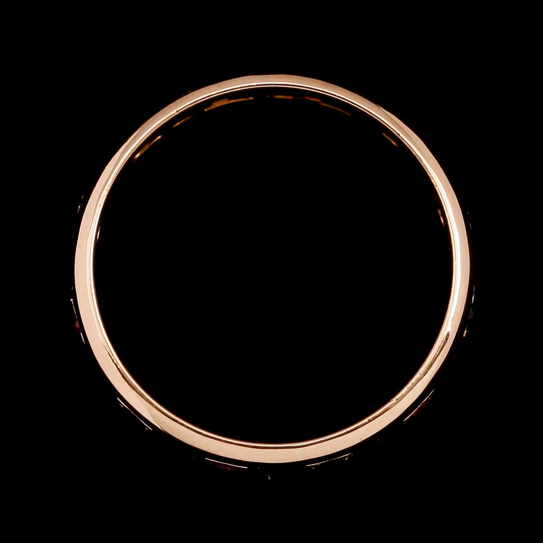 RING, 18 k guld, rubiner och safirer, 1955, total vikt ca 6 g.