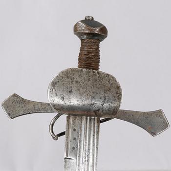 A cutlass, possible 17th century.