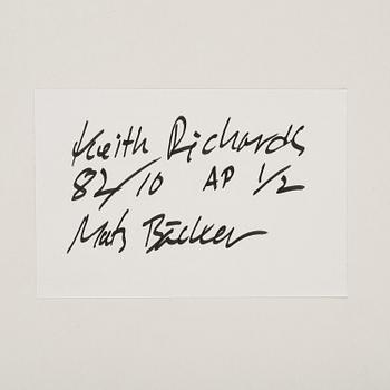 Mats Bäcker, "Keith Richards, Ullevi, 1982".