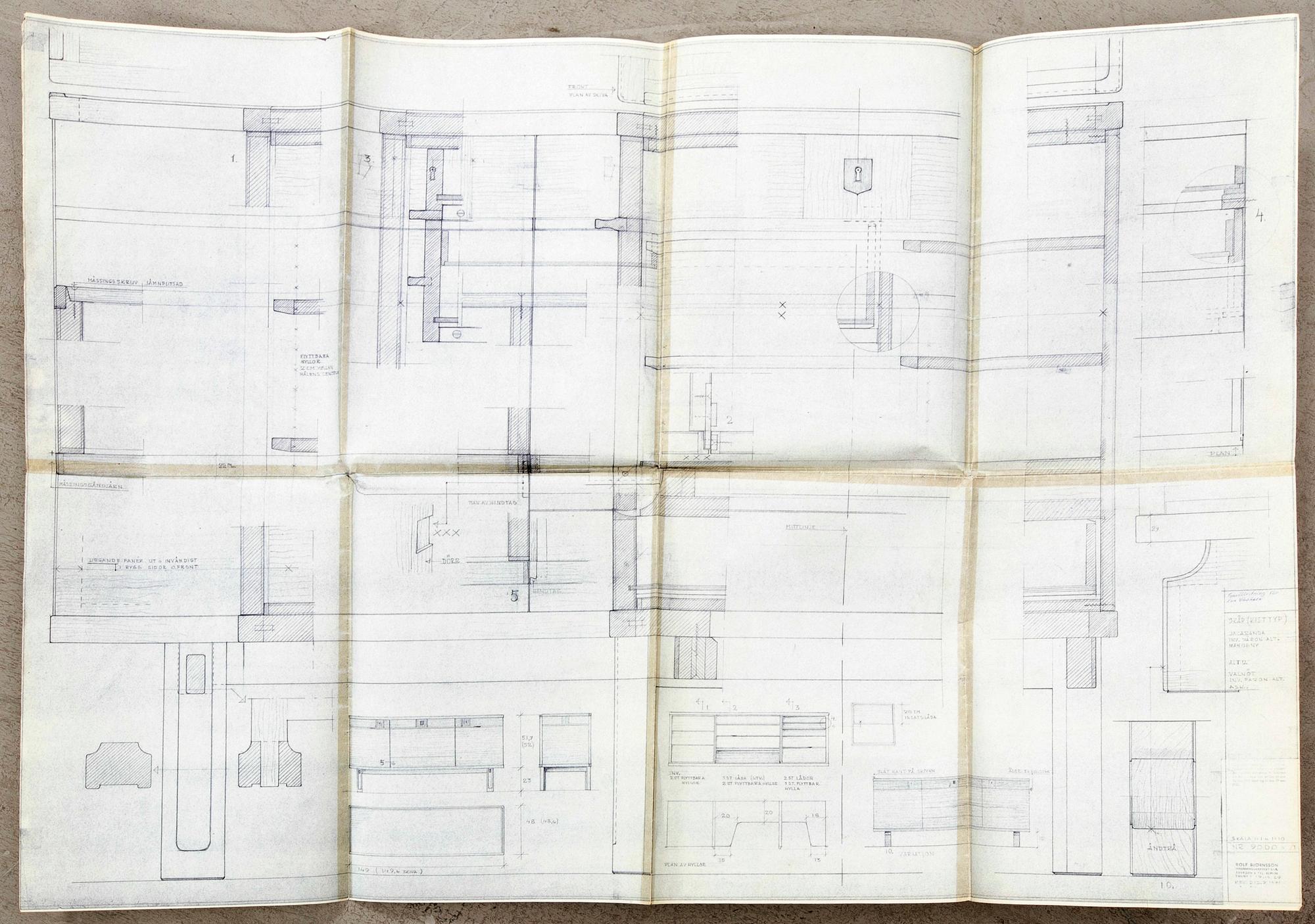 Esa Nyroos,  sideboard 1971/72.