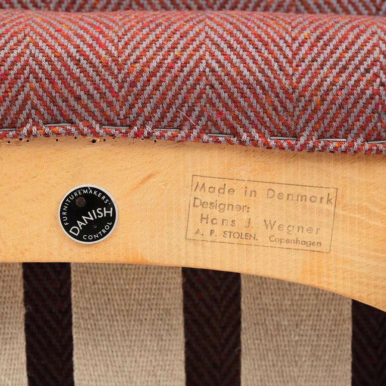 Hans J. Wegner, fåtölj, "Bamse", AP-stolen, Danmark, 1950-60-tal.