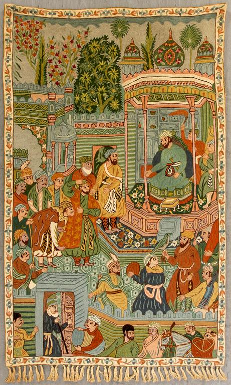 VÄVNAD orientalisk semiantik ca 156 x 94 cm.