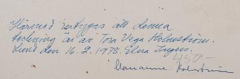 Tora Vega Holmström, drawing not signed.