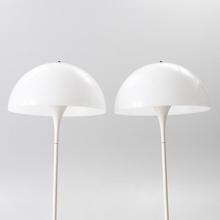 Verner Panton, a pair of 'Panthella' floor lamps, Louis Poulsen, Denmark.