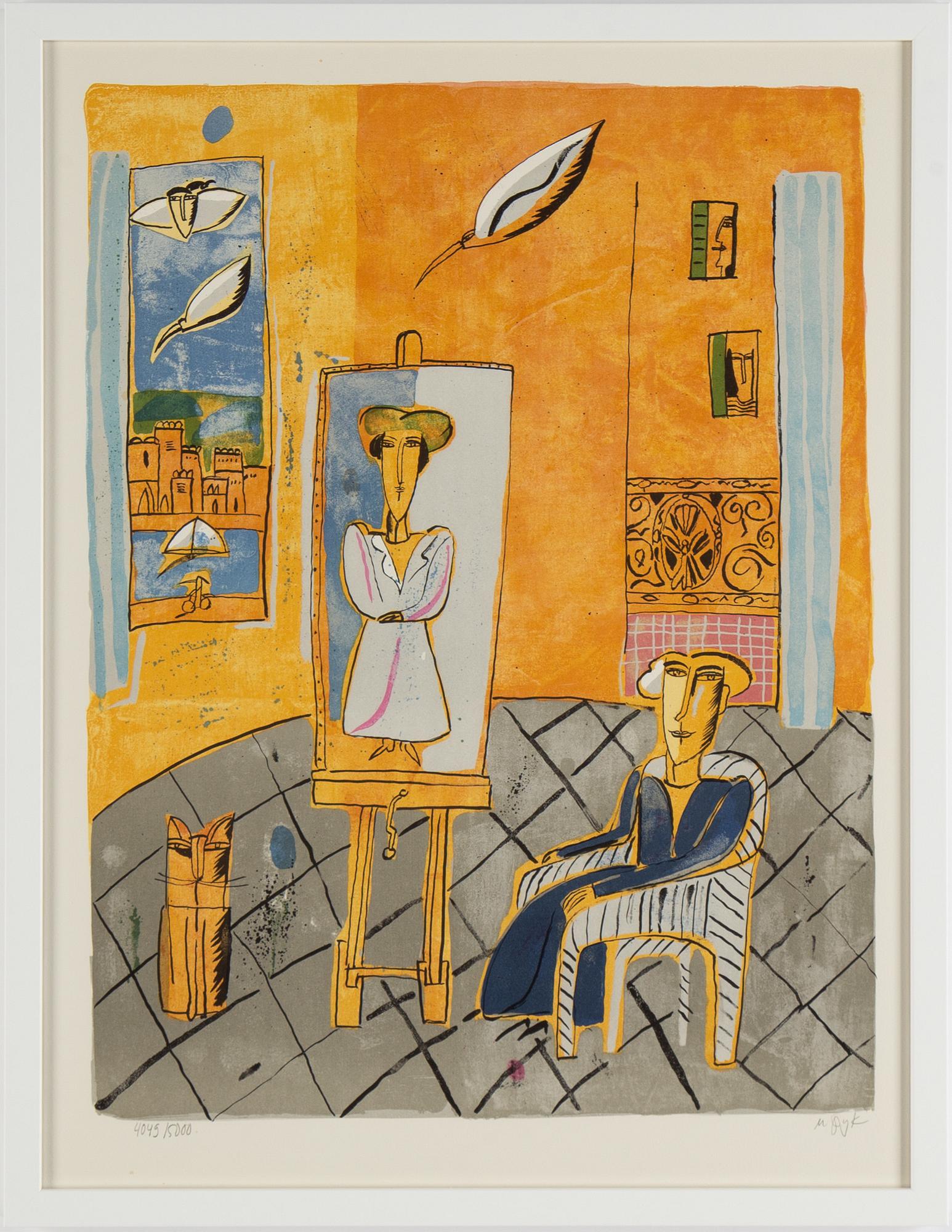 Madeleine Pyk, lithograph in colours, signed 4049/5000.