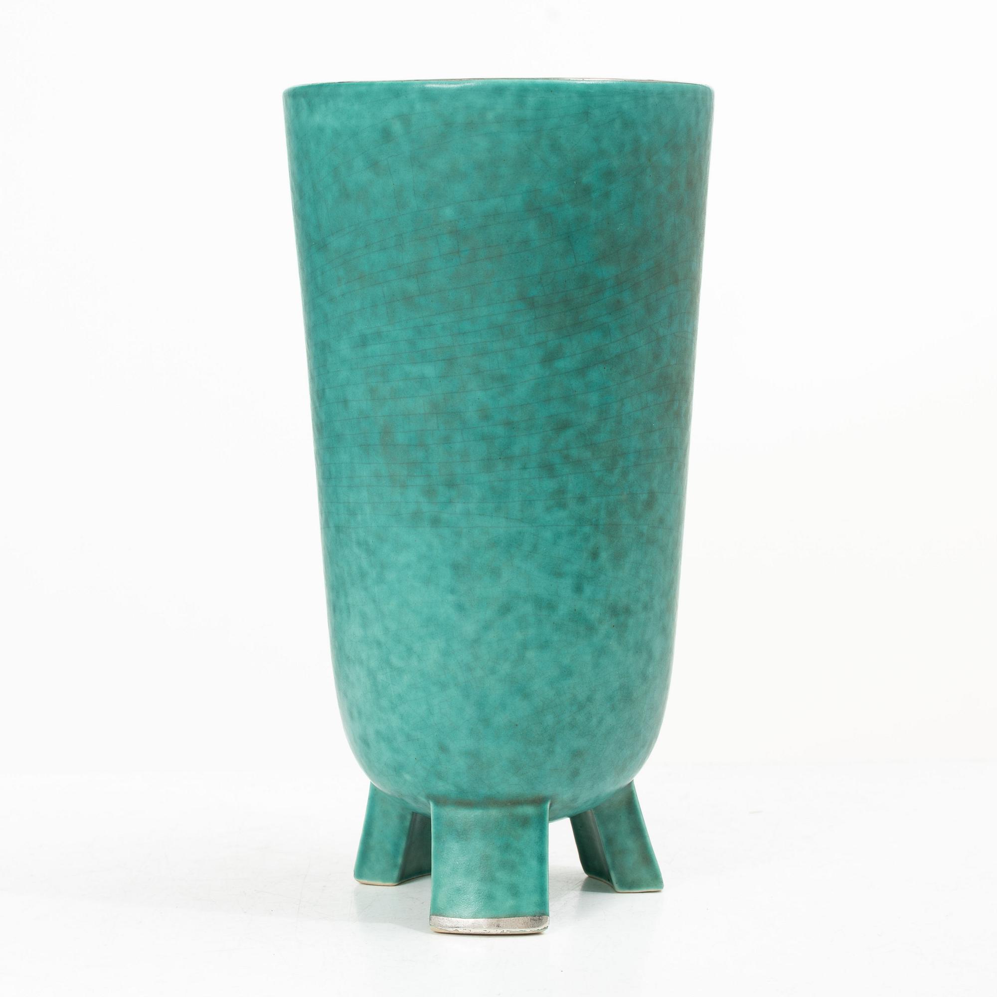 Wilhelm Kåge, Vase, “Argenta”, mid-20th century.