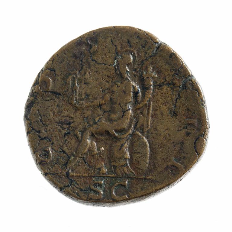 MYNT, brons, Hadrianus sestertie, ca 117-138 e.Kr.
