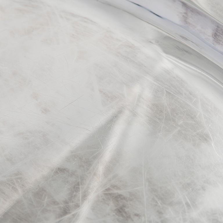 A Jezler silver platter, Switzerland mid-20th century.