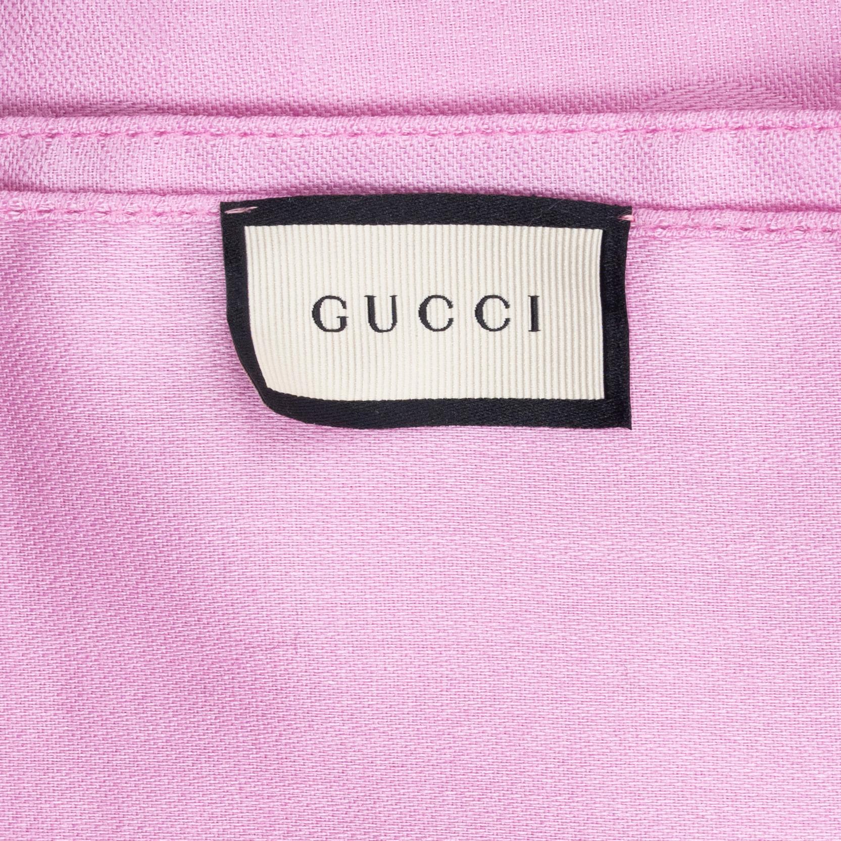 Gucci, a wool and silk mix "GG" jaquard shawl.