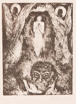 MATTI VISANTI, litografier, 3 st, signerade och i plåten daterade 1940.