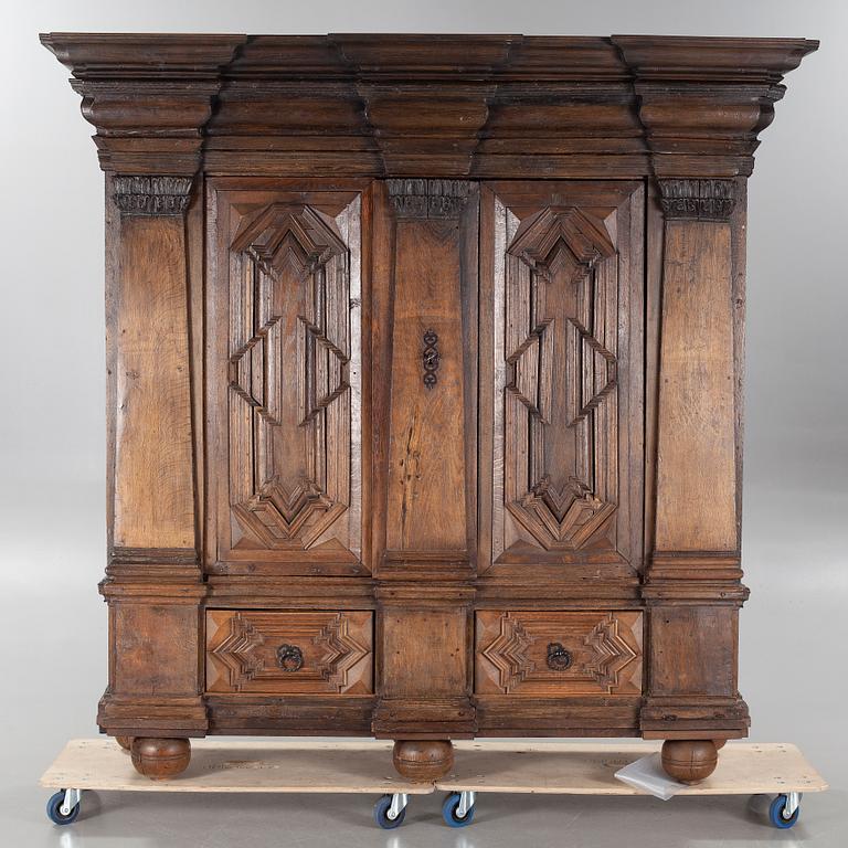 An 18th century baroque cabinet.