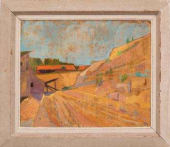 Stina Möllerberg, Landscape with Buildings.