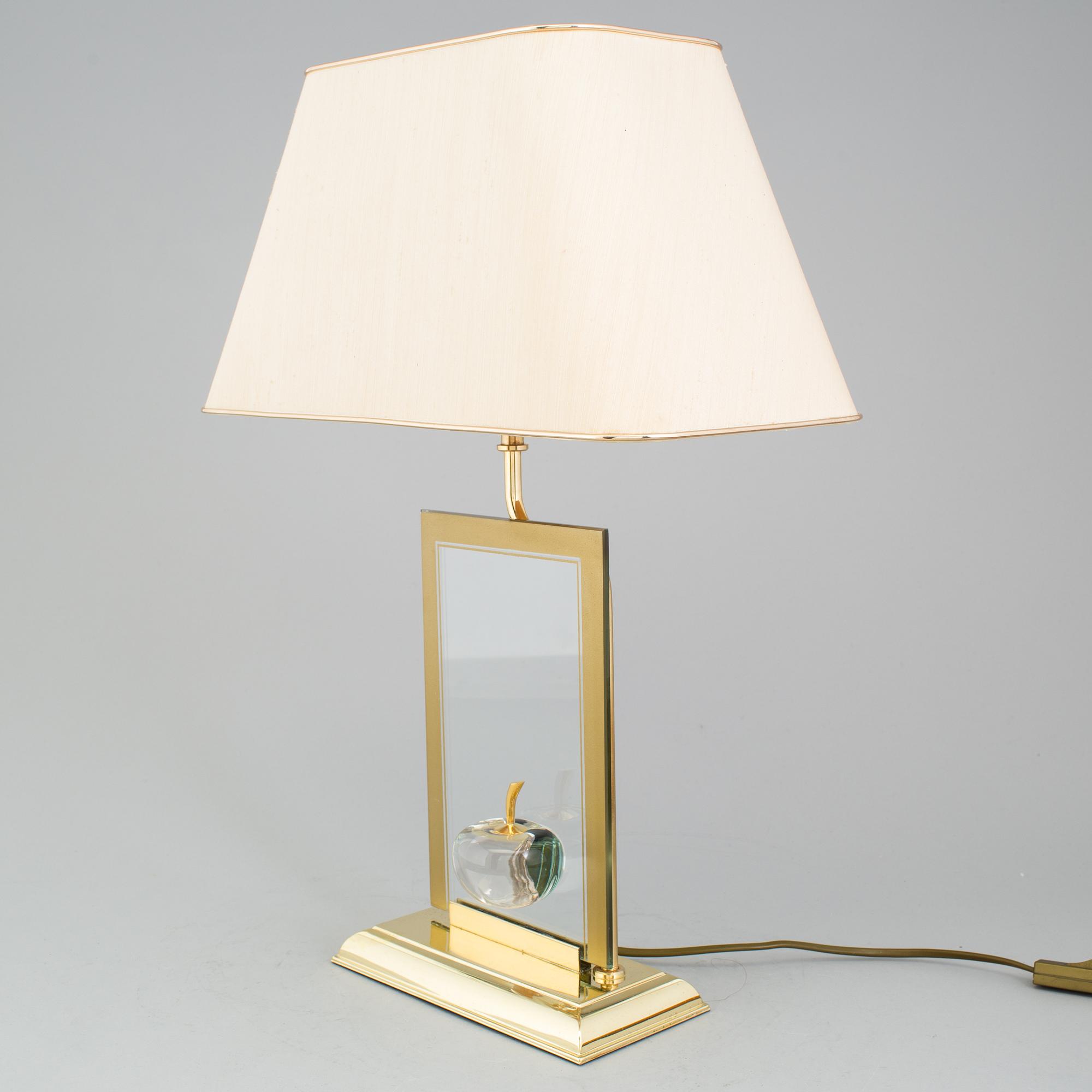 A 'La Pomme' table light from Maison le Dauphin, France, 1970's.