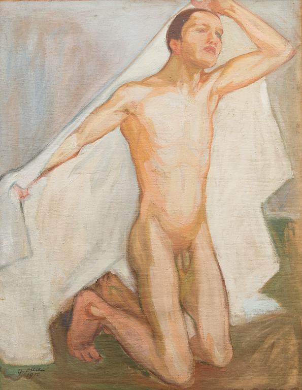 Oil on canvas, signed and dated 1910.