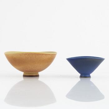 Berndt Friberg, two bowls, Gustavsberg Studio, 1950-62.