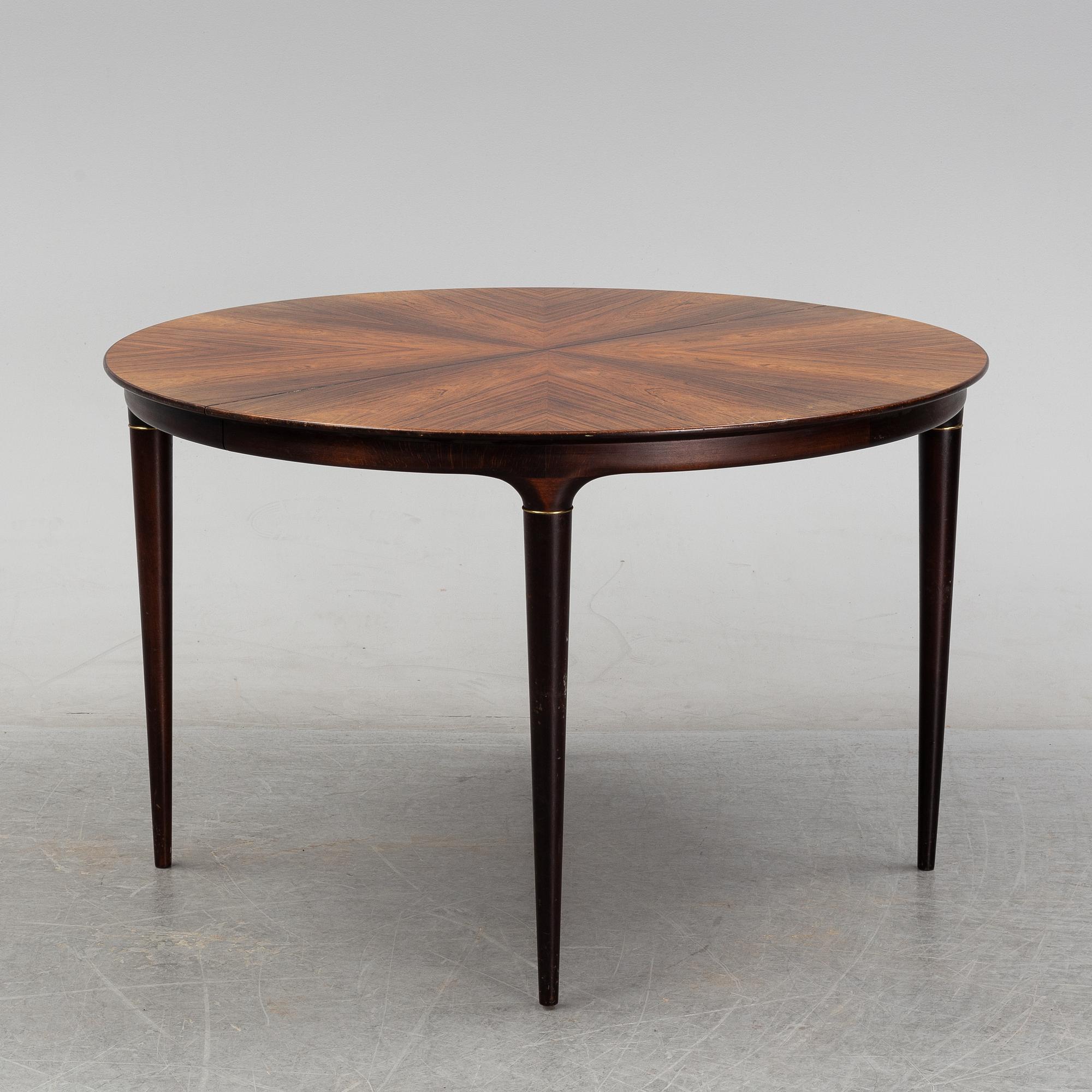 A 7 piece dining group by Svante Skogh, Seffle Möbelfabrik, Säffle, 1950's/60's.