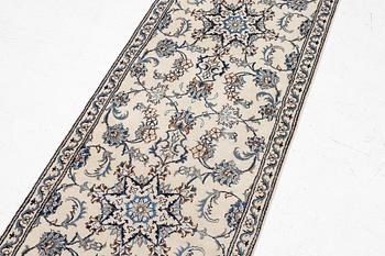 Carpet, gallery model, Nain, approximately 380 x 79 cm.