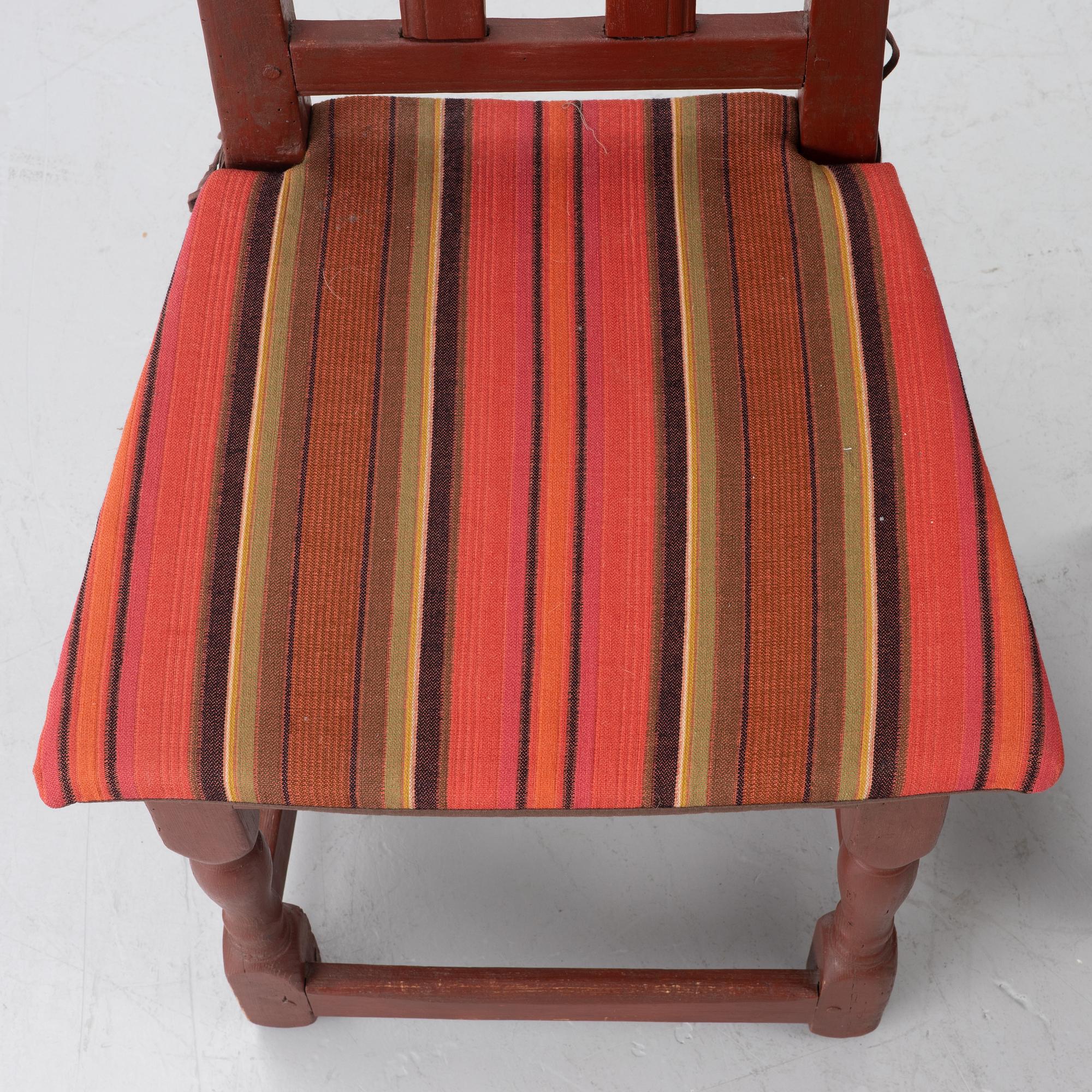 Four chairs, Sweden, 19th century.