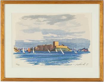 ROLAND SVENSSON, colour lithopgraph. Signed and numbered 106/360 .