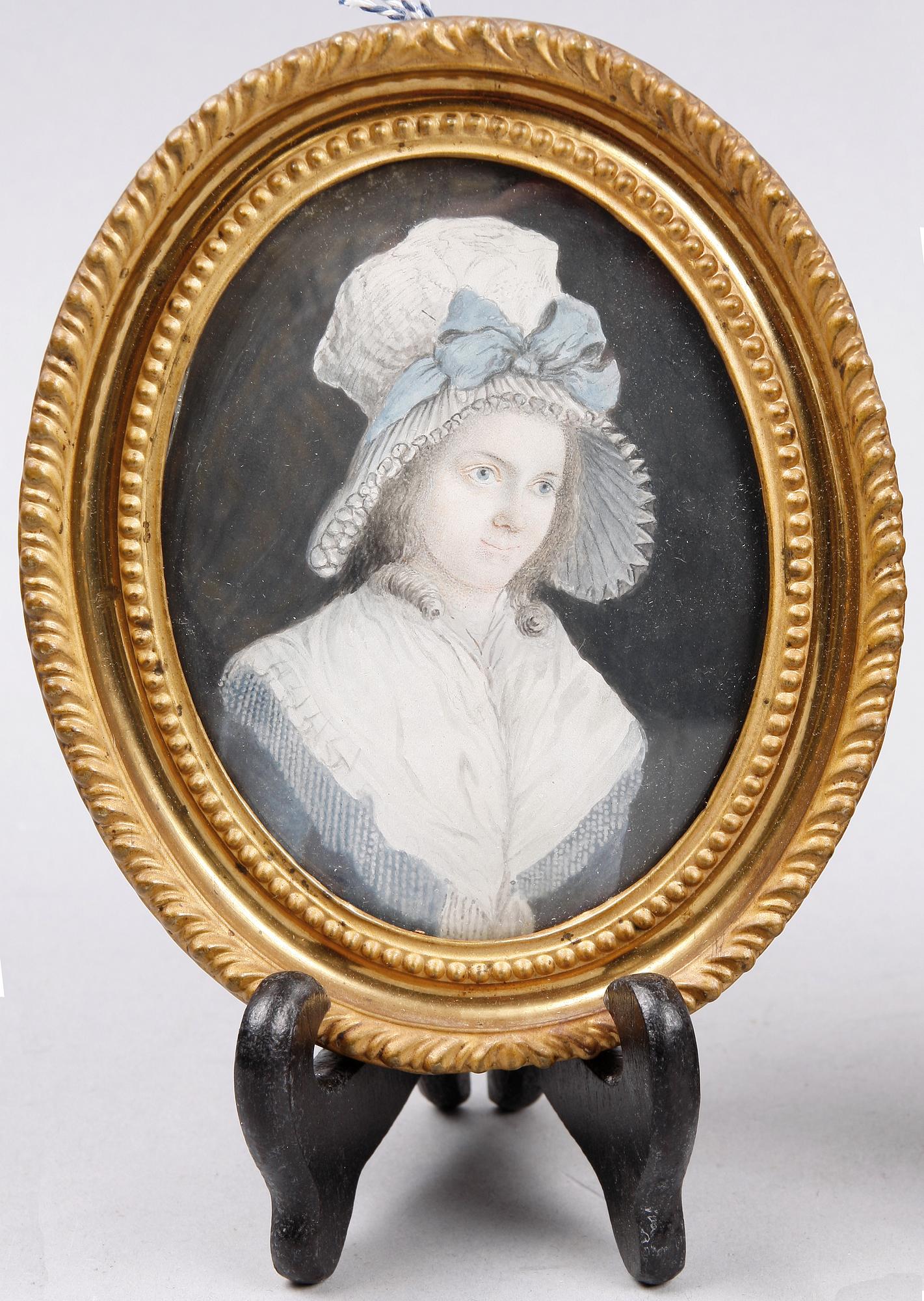 OKÄND KONSTNÄR, miniatyrer, ett par, 1700-tal.