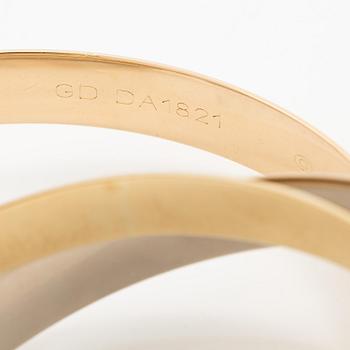 Cartier a bracelet "Trinity" 18K gold in three different colours.