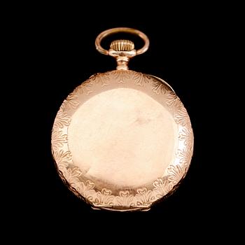 FICKUR, 14 k guld, omkring år 1900.