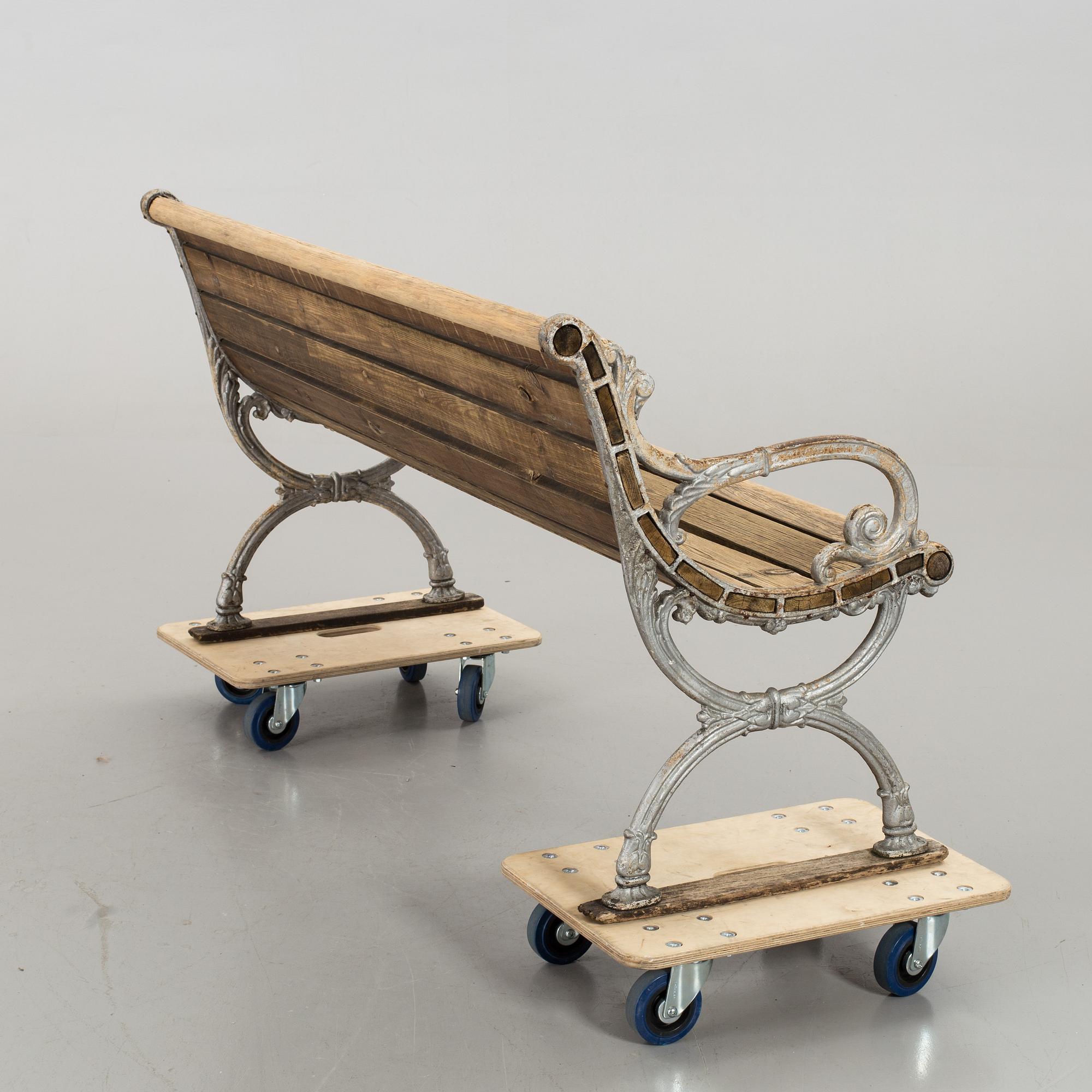 TRÄDGÅRDSSOFFA, gjutjärn, 1900-tal.