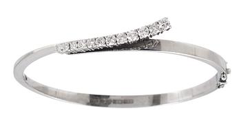 501. BRACELET, 12 brilliant cut diamonds, app. tot. 0.90 cts. 1976.