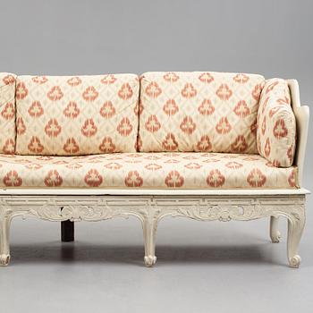 A Swedish Rococo sofa by C Tietze.