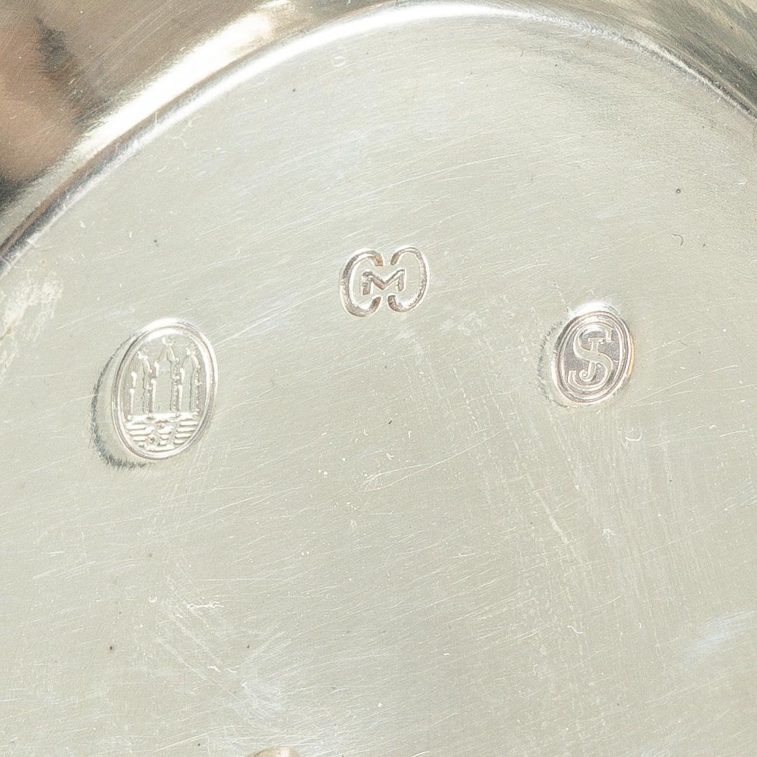 A Danish silver sauce boat, marks of Carl M. Cohr, Fredericia, Denmark 1937.