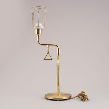 A second half of the 20th century brass table light.