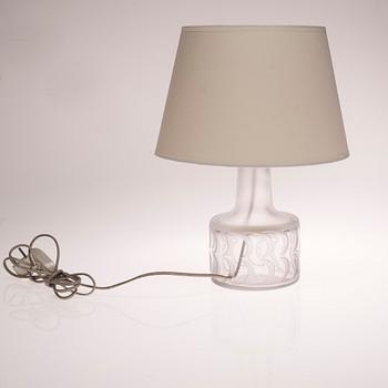 BORDSLAMPA, signerad Bertil Vallien, Kosta-Åfors, 1960-tal.