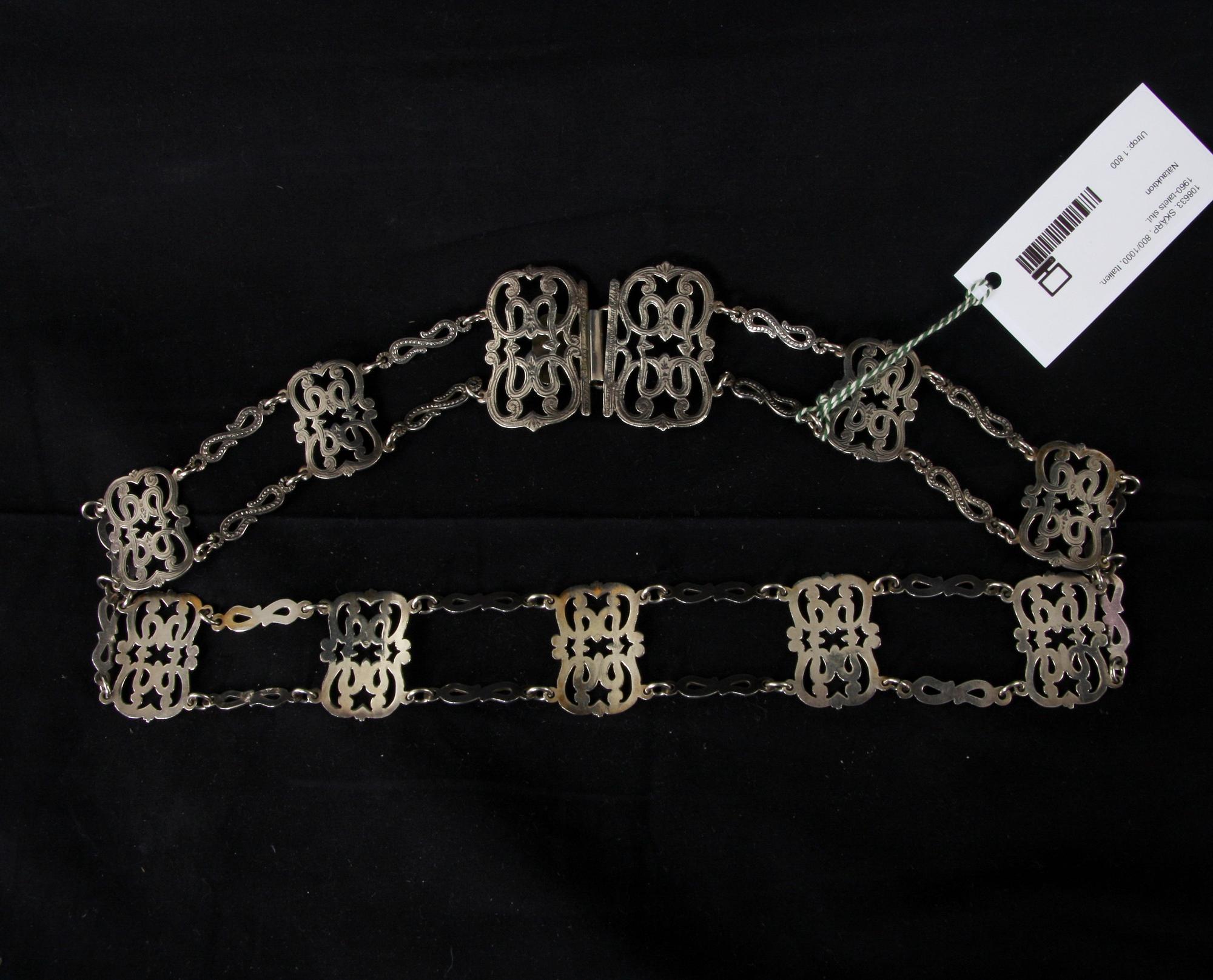 SKÄRP, låghaltigt silver, Italien, 1960/70-tal.