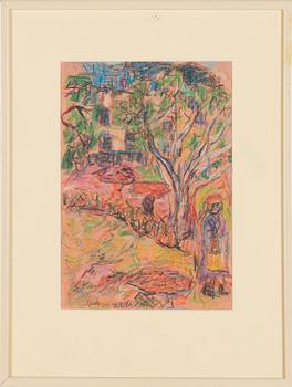 Rafael Wardi, färgkrita, signerad och daterad -70.