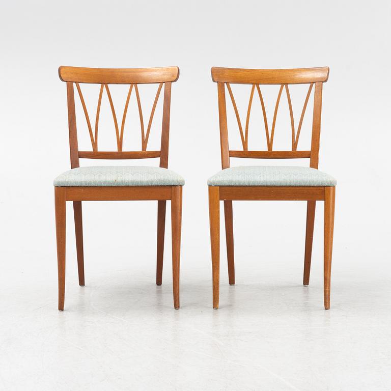 Carl Malmsten, stolar, 6 st, "Pyramid", 1900-talets andra hälft.