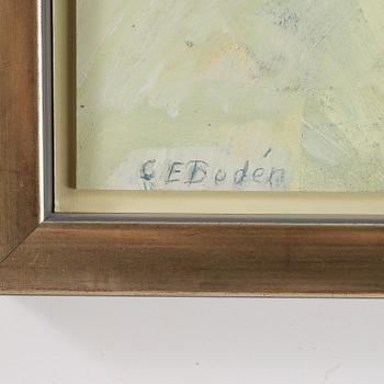 CARL ERIK BODÉN, akryl på pannå, signerad.