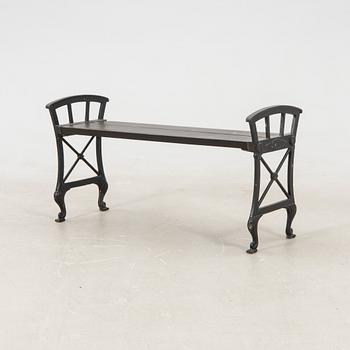 Folke Bensow, Garden Bench, "Park Bench No. 2", Näfveqvarns Bruk, first half of the 20th century.