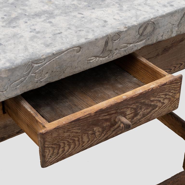 Stone table, Southern Sweden 19th century.