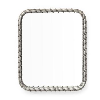 27. A pewter framed wall / table mirror probably by Estrid Ericson, Svenskt Tenn, Sweden 1956.
